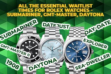 rolex waiting time|rolex waitlist times.